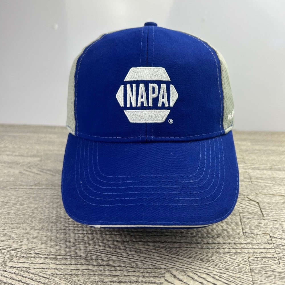 Vintage NAPA Hat Cap Strap Back Adjustable Blue Gray Fallen Heroes Fund Adult
